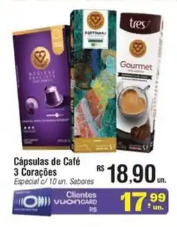 Fort Atacadista Cápsulas de Café 3 Corações oferta