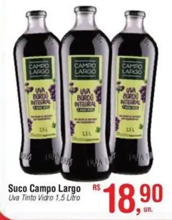 Fort Atacadista Suco Campo Largo Uva Tinto Vidro oferta