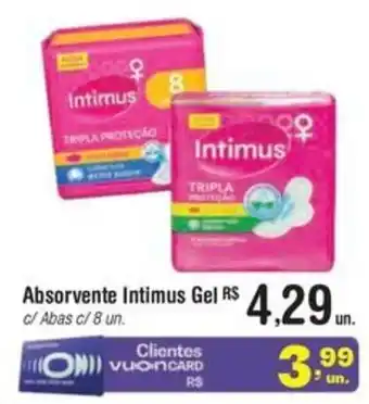 Fort Atacadista Absorvente Intimus Gel oferta