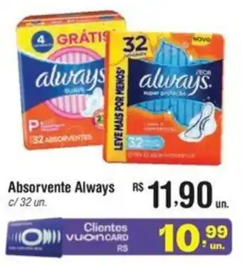 Fort Atacadista Absorvente Always oferta