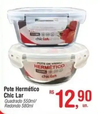 Fort Atacadista Pote Hermético Chic Lar oferta