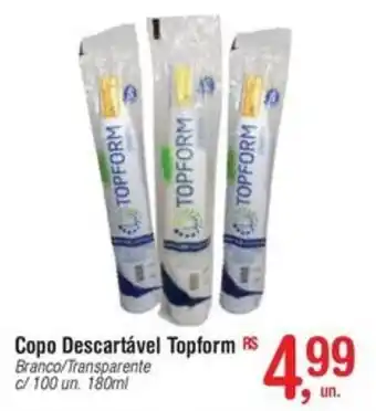 Fort Atacadista Copo Descartável Topform oferta