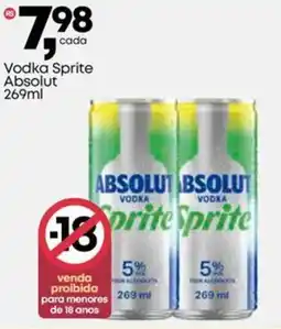 Frangolândia Vodka Sprite Absolut oferta