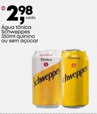 Frangolândia Água tônica Schweppes quinino ou sem açúcar oferta