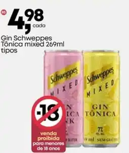 Frangolândia Gin Schweppes Tônica mixed tipos oferta