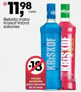 Frangolândia Bebida mista Kriskof sabores oferta