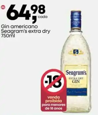 Frangolândia Gin americano Seagram's extra dry oferta