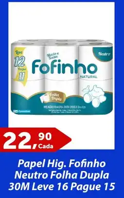 Rossi Supermercado Papel Hig. Fofinho Neutro Folha Dupla oferta