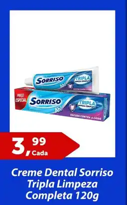 Rossi Supermercado Creme Dental Sorriso Tripla Limpeza Completa oferta