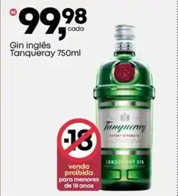 Frangolândia Gin inglês Tanqueray oferta