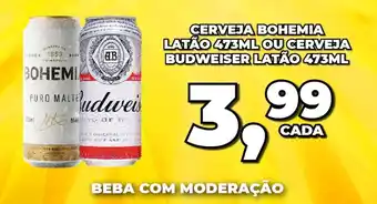 Rede Economia Cerveja bohemia latão ou cerveja budweiser latão oferta