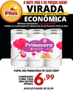 Rede Plus Supermercados Papel hig primavera fd 12un 20mt oferta