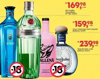 Frangolândia Gin Inglês Tanqueray N° Ten oferta