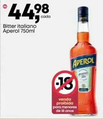 Frangolândia Bitter italiano Aperol oferta