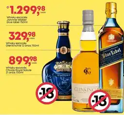 Frangolândia Whisky escocês Johnnie Walker blue label oferta