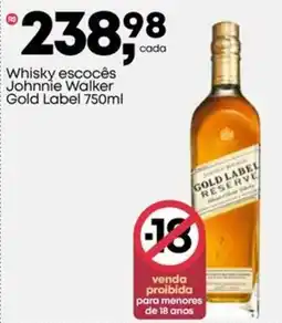 Frangolândia Whisky escocês Johnnie Walker Gold Label oferta