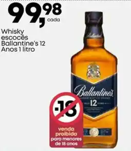 Frangolândia Whisky escocês Ballantine's 12 Anos oferta