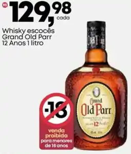 Frangolândia Whisky escocês Grand Old Parr 12 Anos oferta