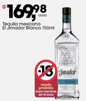 Frangolândia Tequila mexicana El Jimador Blanco oferta