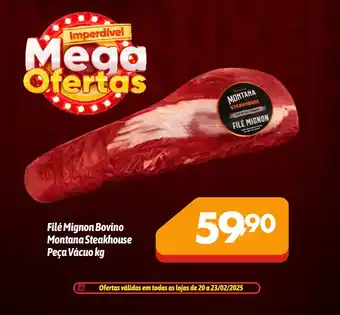 Supermercados Big Compra Filé Mignon Bovino Montana Steakhouse Peça Vácuo oferta