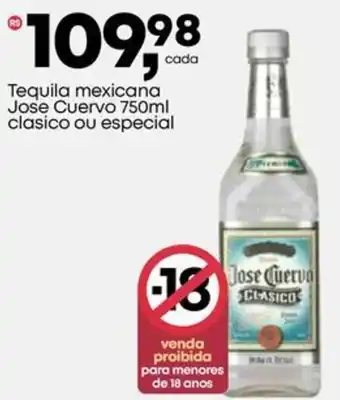 Frangolândia Tequila mexicana Jose Cuervo clasico ou especial oferta