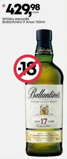 Frangolândia Whisky escocês Ballantine's 17 Anos oferta