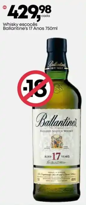 Frangolândia Whisky escocês Ballantine's 17 Anos oferta