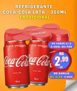 Serrano Supermercado Refrigerante coca-cola lata tradicional oferta