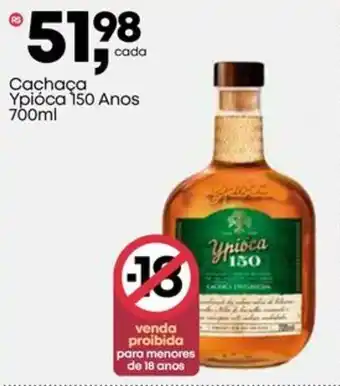 Frangolândia Cachaça Ypióca 150 Anos oferta