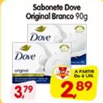 Cercadão Sabonete Dove Original Branco oferta