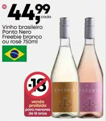 Frangolândia Vinho brasileiro Ponto Nero Freebie branco ou rosé oferta