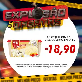 Royal Supermercados Sorvete kibon cremosíssimo sabores oferta