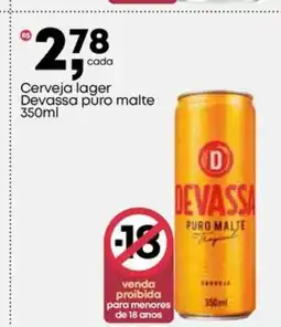 Frangolândia Cerveja lager Devassa puro malte oferta