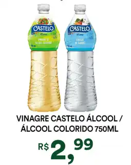 Supermercado Porecatu VINAGRE CASTELO ÁLCOOL / ÁLCOOL COLORIDO oferta