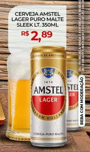 Rede Krill Cerveja amstel lager puro malte sleek lt. oferta