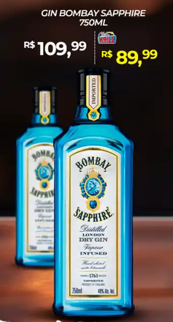 Rede Krill Gin bombay sapphire oferta