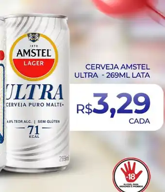 Supermercado Precito Cerveja amstel ultra lata oferta