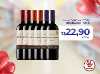 Supermercado Precito Vinho concha y toro reservado oferta