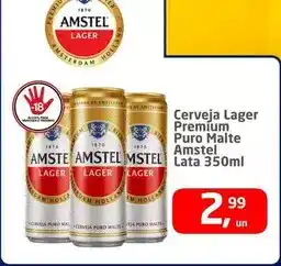 Tenda Atacado Amstel - cerveja lager premium puro malte oferta