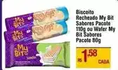 Max Atacadista My bit - biscoito recheado sabores pacote oferta