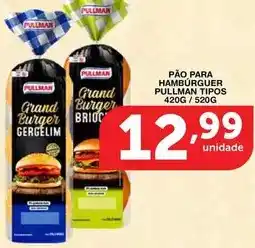 Roldão Pullman - pão para hambúrguer oferta