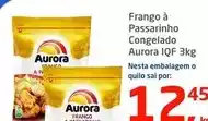 Tenda Atacado Aurora - frango à passarinho congelado iqf 3kg oferta