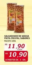 Assaí Atacadista Cristal - salgadinho de massa frita oferta