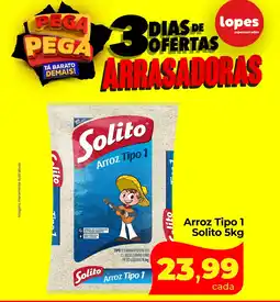 Lopes Supermercados Arroz Tipo 1 Solito oferta