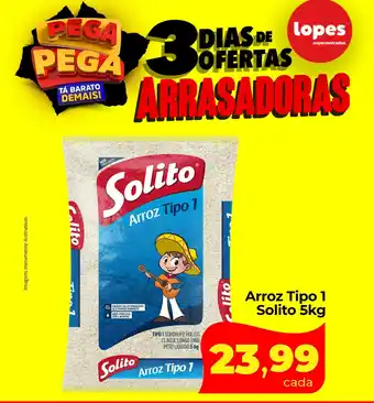 Lopes Supermercados Arroz Tipo 1 Solito oferta