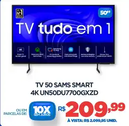 DB Supermercados Tv 50 sams smart 4K UN50DU7700GXZD oferta