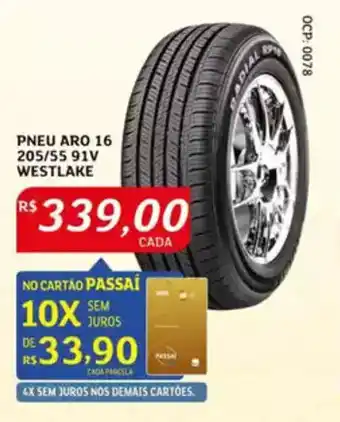 Assaí Atacadista Pneu aro 16 205/55 91v westlake oferta