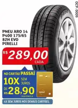 Assaí Atacadista Pneu aro 14 p400 175/65 82h evo pirelli oferta