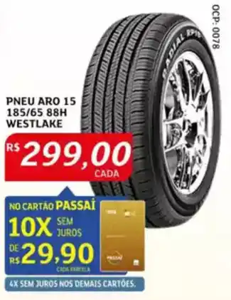 Assaí Atacadista Pneu aro 15 185/65 88h westlake oferta