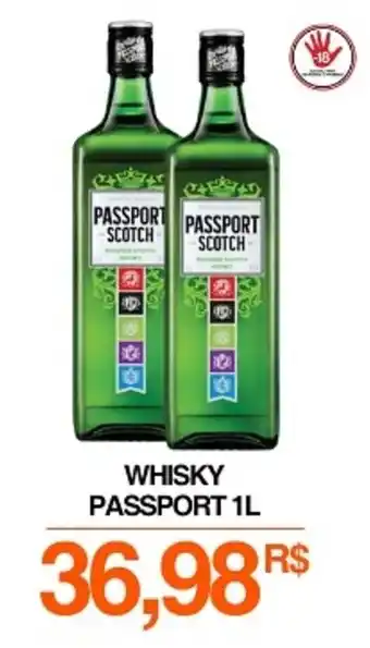 Mercadão Atacadista Whisky passport oferta